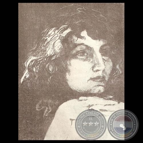 JOSEFINA PLÁ - Grabado de JULIÁN DE LA HERRERÍA