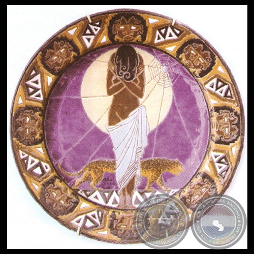 LEYENDA DEL ÑANDUTI - Cerámica de JULIÁN DE LA HERRERÍA