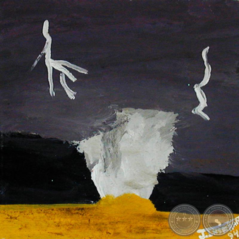 LA TORMENTA, 1994 - Acrílico de JULIO DARÍO INSFRÁN