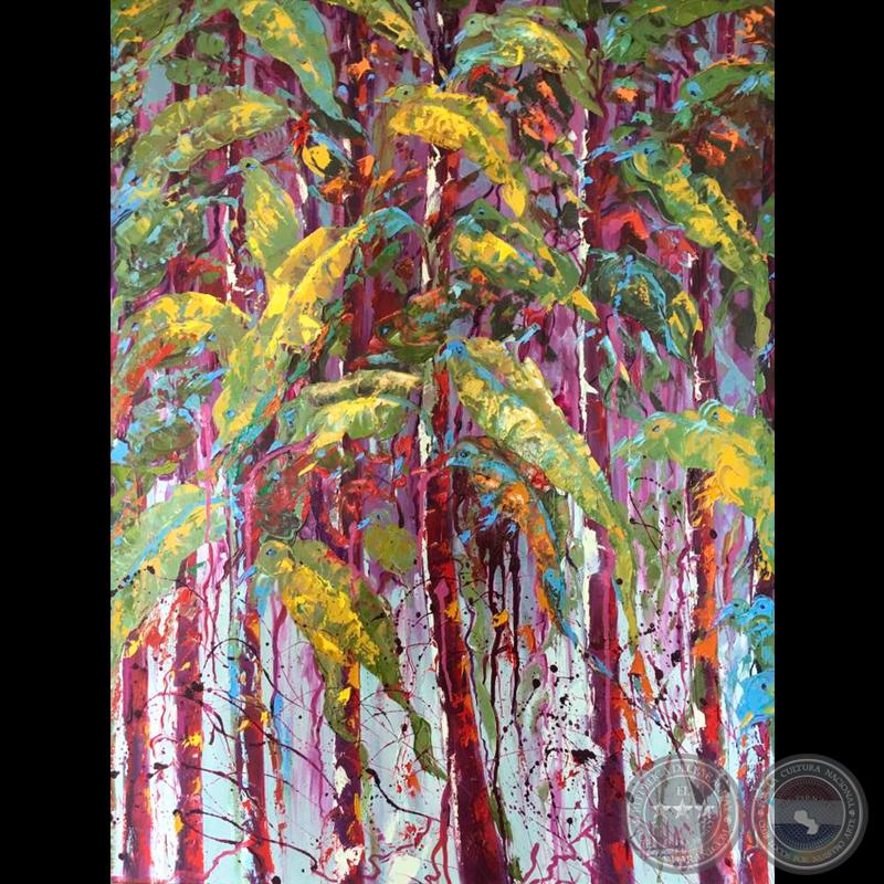 SOMBRAS EN LA TARDE, 2006 - Pintura al óleo de KALELA ZALDÍVAR