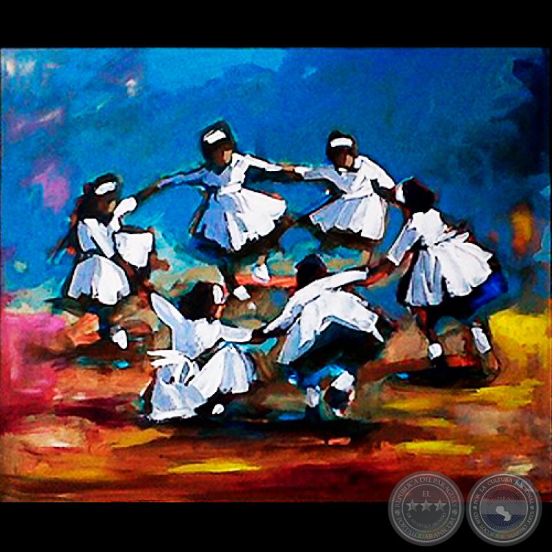 LAS ESCUELERAS, Óleo de KOKI RUIZ (DEL REY GALERÍA DE ARTE)