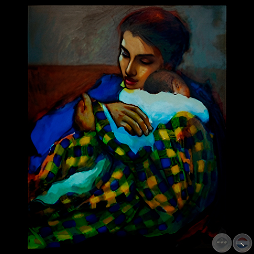 MATERNIDAD - Óleos de KOKI RUIZ 
