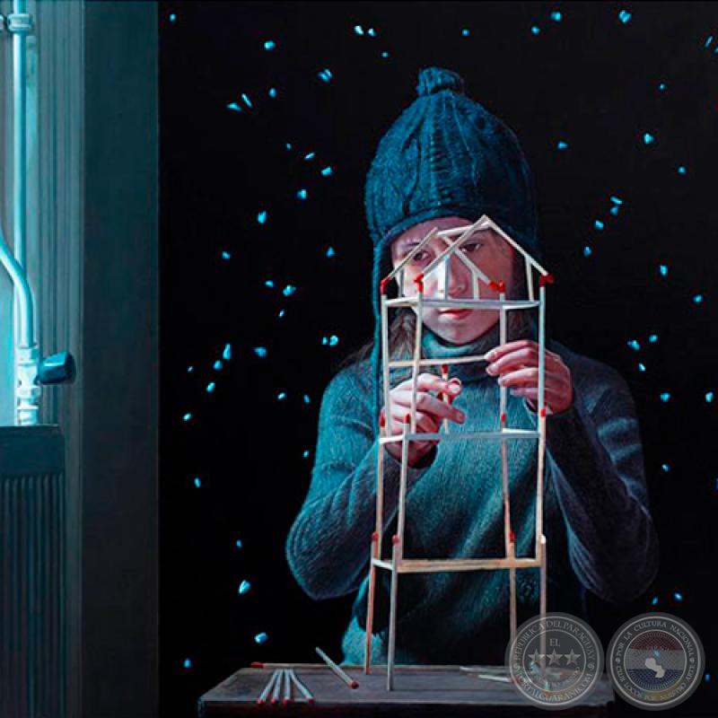 LA NIÑA DE LOS FÓSFOROS, 2014 - Oil on canvas, ENRIQUE COLLAR