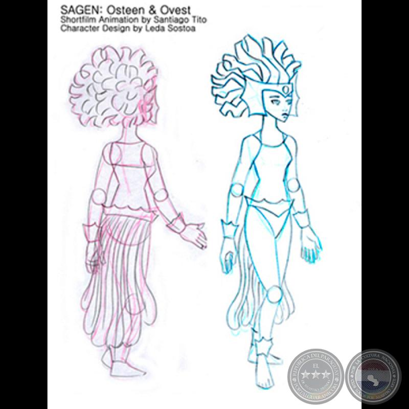 SAGEN: CHARACTERS DESIGN - Character Desing by LEDA SOSTOA - A Shortfilm Animation by SANTIAGO TITO