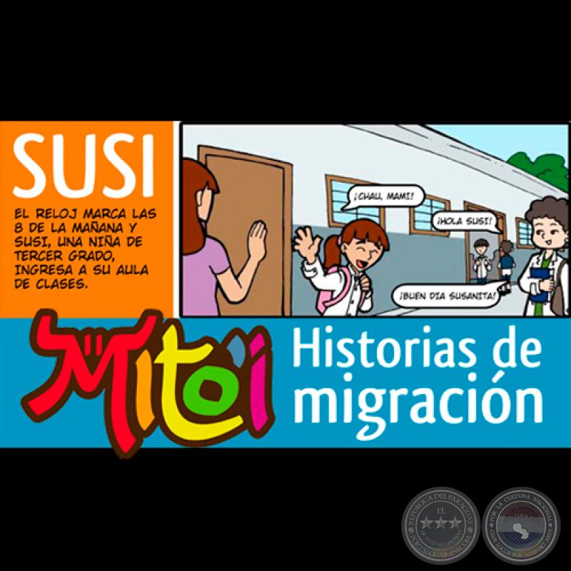 SUSI - HISTORIAS DE MIGRACIÓN - Cómics sobre migración infantil - Ilustraciones: LEDA SOSTOA 