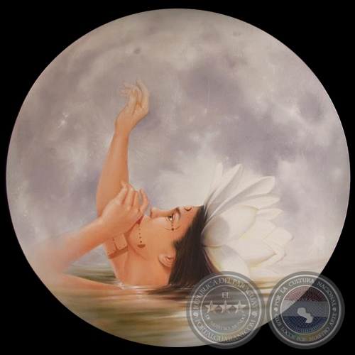 LEYENDA GUARANÍ YRUPE, 2013 - Óleo de EUGENIA ORTIGOZA