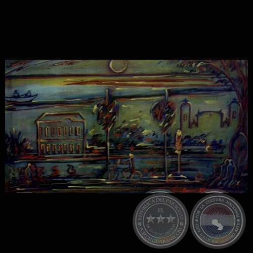 CABILDO DE ASUNCIÓN - Técnica mixta de LUCIO AQUINO