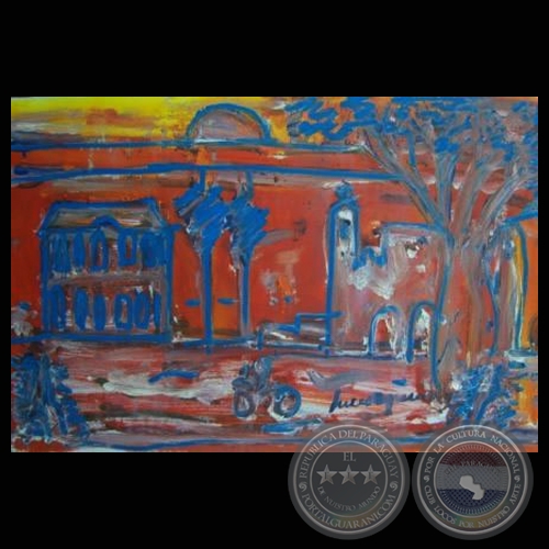 CABILDO, Óleo de LUCIO AQUINO (GALERÍA DE ARTE MATICES)