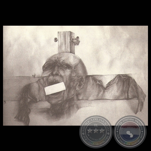 LA CONFESIÓN, 1977 - Dibujo de LUIS ALBERTO BOH