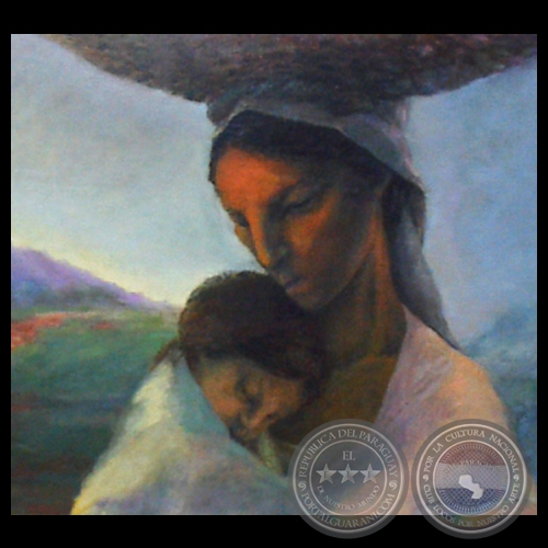 LA VENDEDORA - Pintura al óleo de LUIS TORANZOS