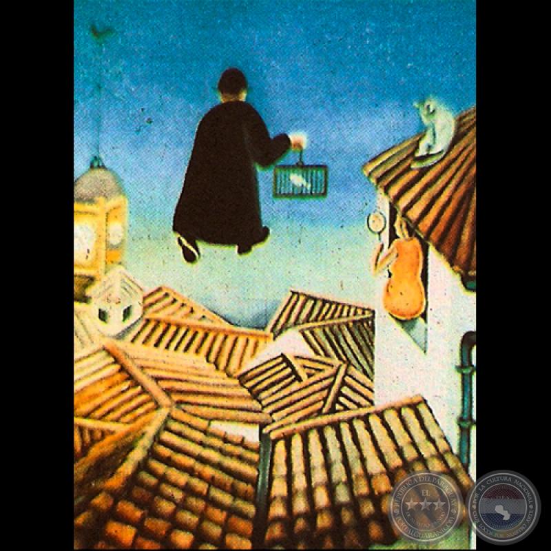 LAS PICARDÍAS DE UN CURA PÁRROCO, 1974 - Óleo de MABEL ARCONDO 