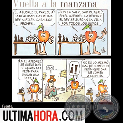 VUELTA A LA MANZANA, 2009 - Humor gráfico de MARIO CASARTELLI