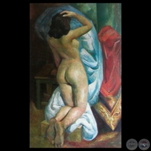 DESNUDO - Óleo de MODESTO DELGADO RODAS
