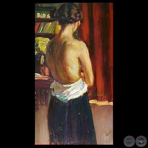 DESNUDO - Óleo de MODESTO DELGADO RODAS