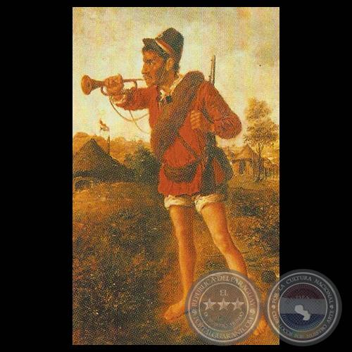 SOLDADO PARAGUAYO, 1870 - Obra de MODESTO GONZÁLEZ