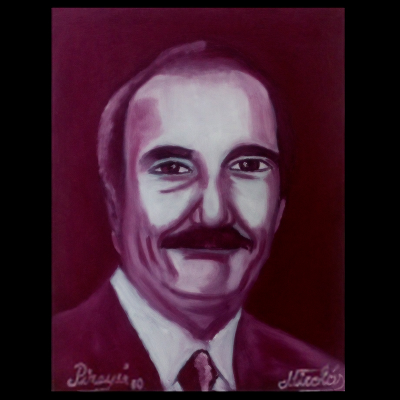 ARTURO RUBIN - Óleo de NICOLÁS MONGELOS MARTÍNEZ