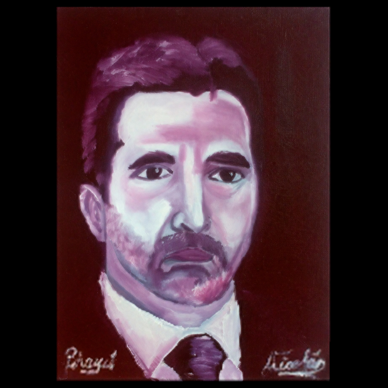 PEDRO FADUL - Óleo de NICOLÁS MONGELOS MARTÍNEZ