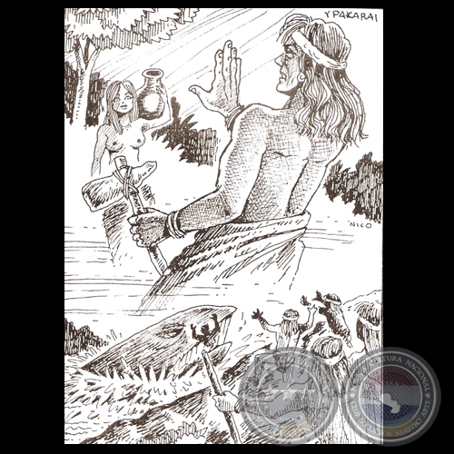 YPAKARAI / YPACARAI - Versión de LINO TRINIDAD SANABRIA - Ilustración NICO