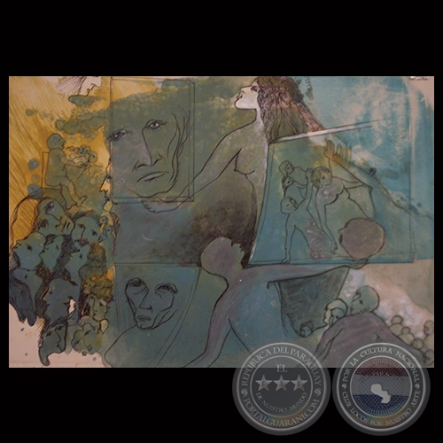 SIN TÍTULO, 1962 - Técnica mixta de OLGA BLINDER
