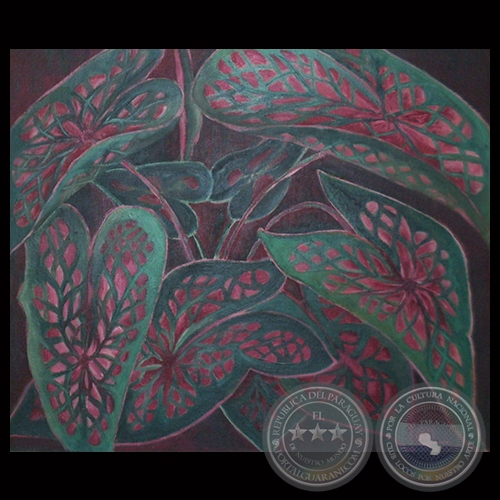 HOJAS DE VISTA, 1955 - Óleo sobre lienzo de OLGA BLINDER