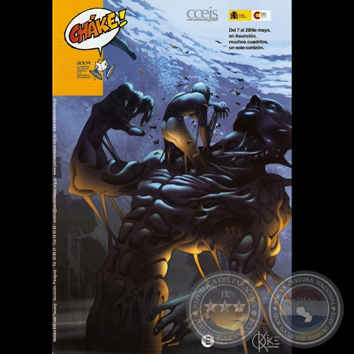 REVISTA PRESENTACIÓN DE LA EXPOSICIÓN CHÁKE! 2009 - Ilustraciones de KIKE OLMEDO