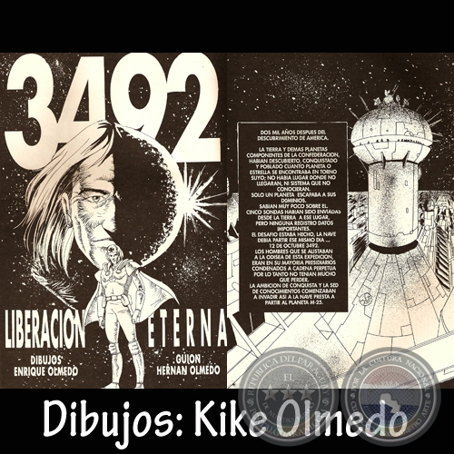 AÑO 3.492 LIBERACIÓN ETERNA - Historieta de KIKE OLMEDO