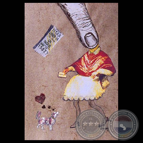 PEQUEÑOS RECUERDOS, 1999 - Dibujo - Transfer – Collage de WILLIAM PAATS