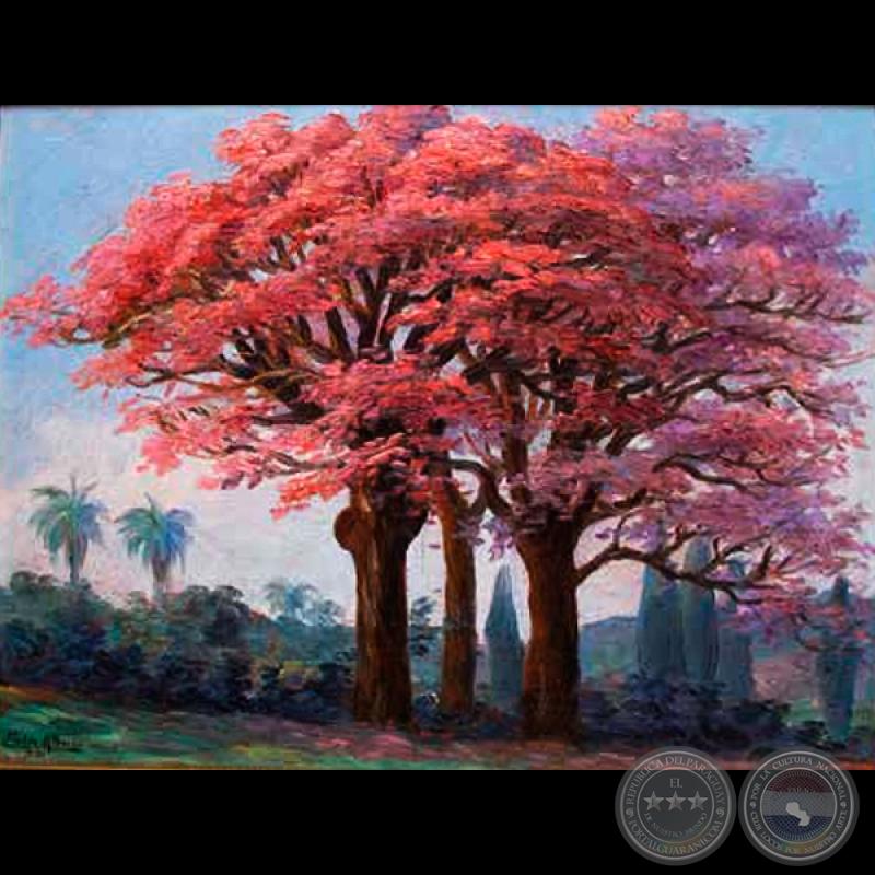 LAPACHO ROSADO - Óleo de PABLO ALBORNO - Domingo, 17 de junio del 2012