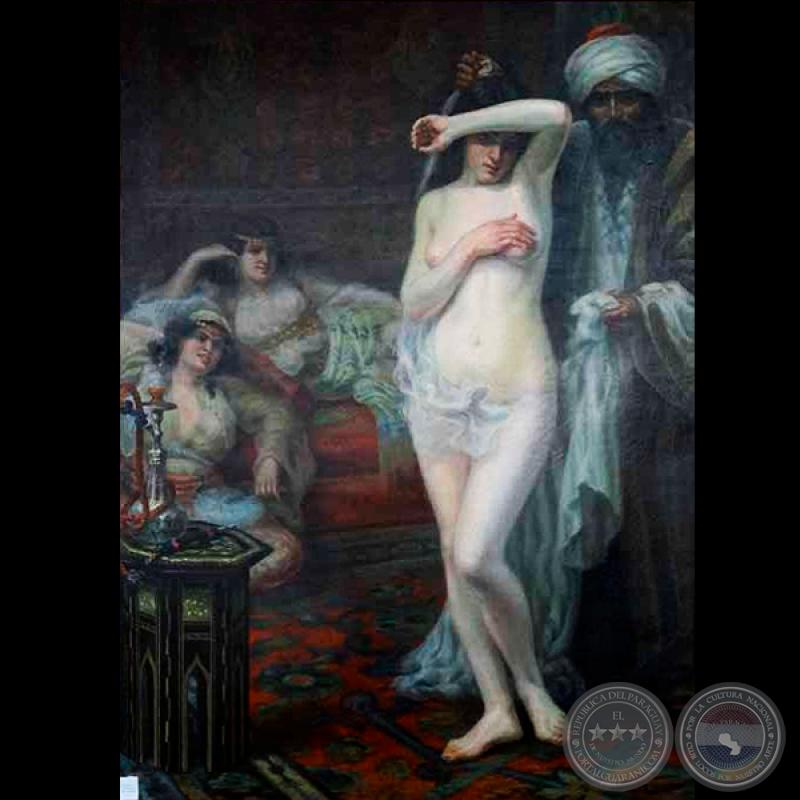 MUJER, 1905 - Óleo de PABLO ALBORNO