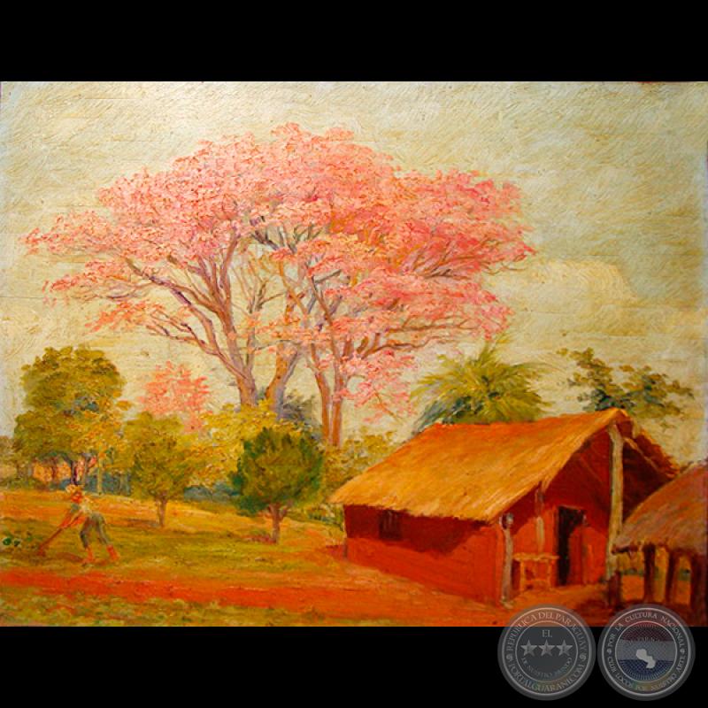 RANCHO CAMPESINO - Óleo de PABLO ALBORNO