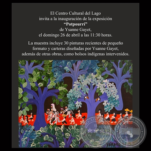 POTPOURRI, 2015 - Exposición de pinturas y carteras de YSANNE GAYET