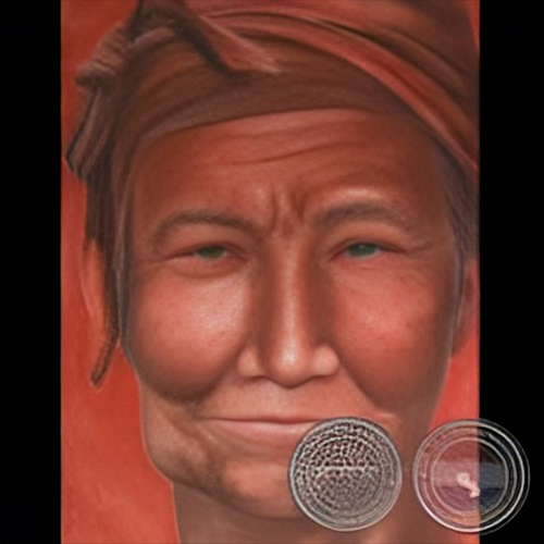 SERIE INDÍGENA, 2008 - Pastel seco de RAQUEL ROJAS PEÑA