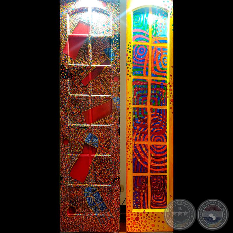 Reciclando puertas con acrílico - Obras de José Enrique Sequera Netto