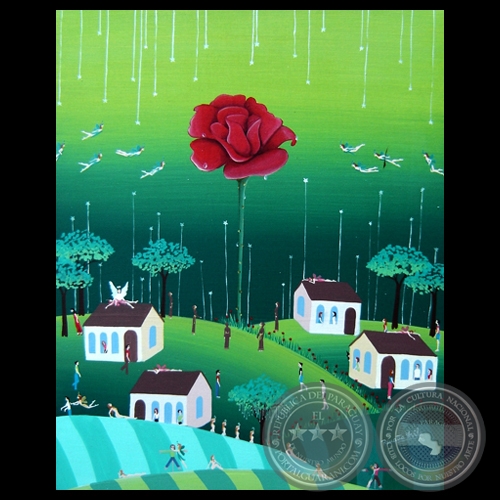 LA FLOR DE LA PASIÓN, 2012 - Acrílico de RENATTA AVILA PAOLI