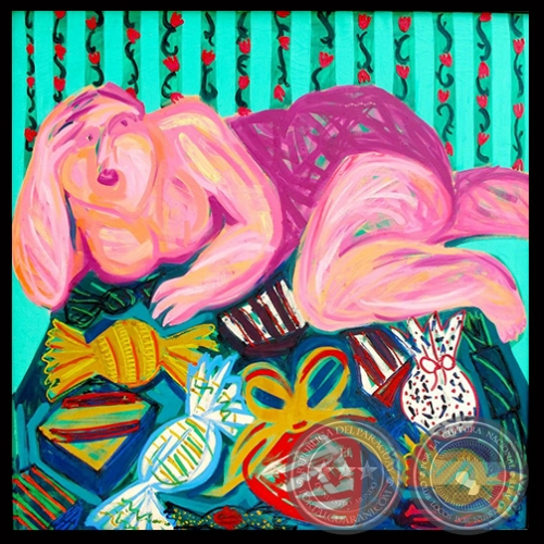 LA GORDA, circa 1985 - Obra de FELICIANO CENTURIÓN