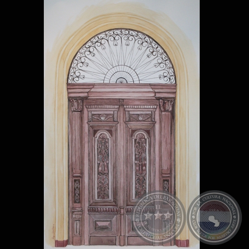 PUERTA de la IGLESIA DE LA ENCARNACIN - Obra de Raquel Rojas Pea - Ao 2008