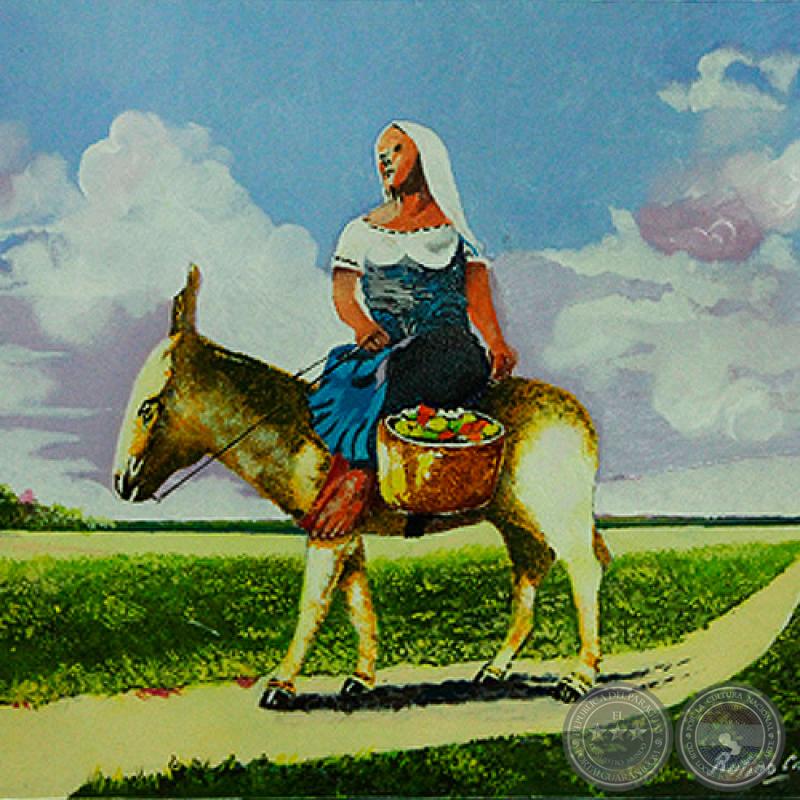 BURRERITA - Óleo de RUFINO CARDOZO