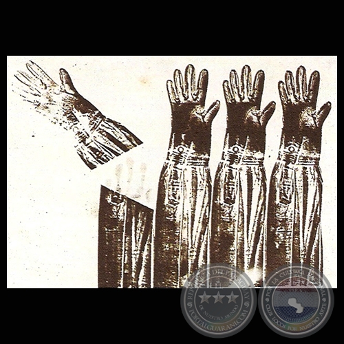 LAS MANGAS, 1976 - Impresión sobre papel, obras de OSVALDO SALERNO