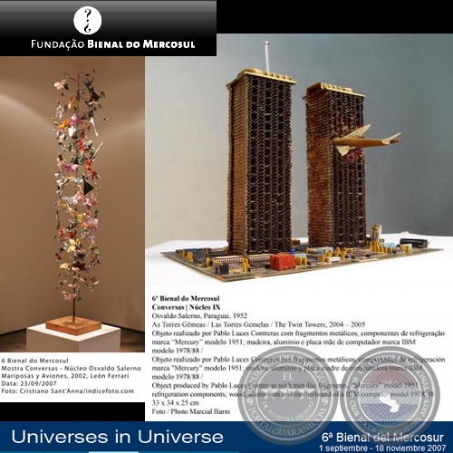 LAS TORRES GEMELAS, 2007 (6ª BIENAL DEL MERCOSUR) - OSVALDO SALERNO