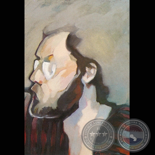 CABEZA DE HOMBRE, 1983 - Óleo de SUSANA ROMERO