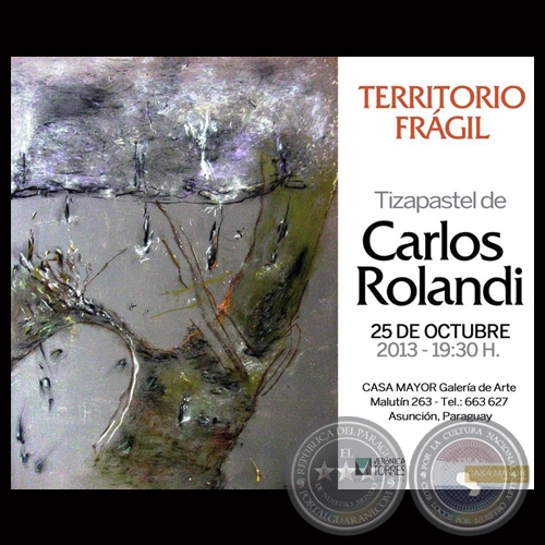 TERRITORIO FRÁGIL, 2013 - Tiza pastel de CARLOS ROLANDI