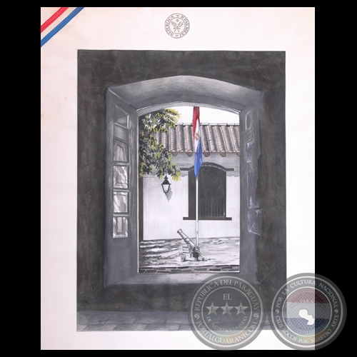 CASA DE LA INDEPENDENCIA, 1986 - Dibujo de MARTN VALLEJOS