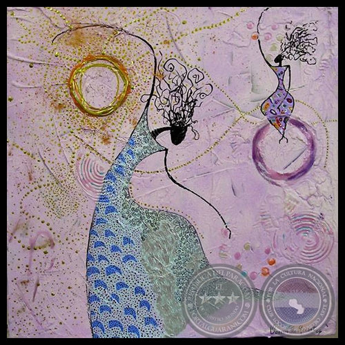 LA DANSE EN ROSE - Colección HUELLAS DE LA VIDA - Acrílico de VANESSA TIO-GROSET