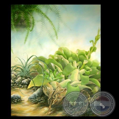COMPOSICIÓN BROMELIAS HELECHOS - Obra de YUKI HAYASHI