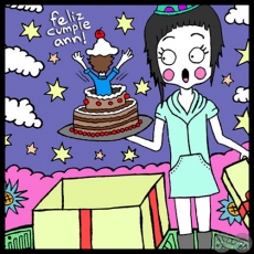 HAPPY BIRTHDAY ANN LEE - Ilustración de GUILLERMO GOONY
