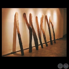 MARÃ MO’Õ MBA’ERE MBAUPE, 1994 - Instalación ENGELBERTO GIMÉNEZ