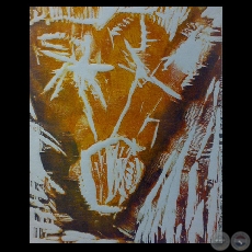 PAISAJE - Xilograbado color de Carlo Spatuzza - Año 1998