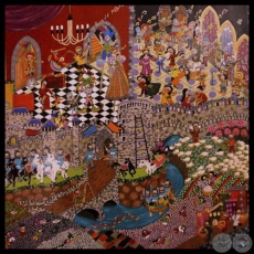 UN CASTILLO MEDIEVAL - Acrílico de ANA CARINA ARANDA MIRANDA