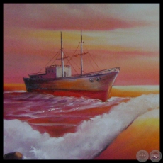 ATARDECER EN EL MAR II - Óleo de NORMA BÜTTNER