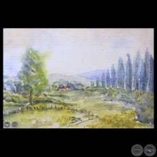 LO QUE SE PERDIÓ, 1982 - Acuarela de BRUNHILDE GUGGIARI